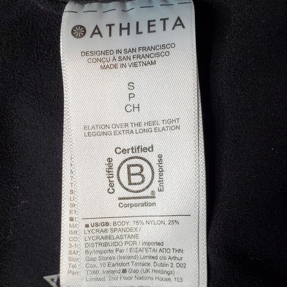 Athleta Women's Size SP Elation Over The Heel Leggings Black 981698 - Picture 8 of 9